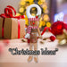 Christmas Gingerbread Door Hannger Decoration 57cm x 23cm White X 1