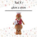 Christmas Gingerbread Man Decoration 48cm x 27cm Red X 1