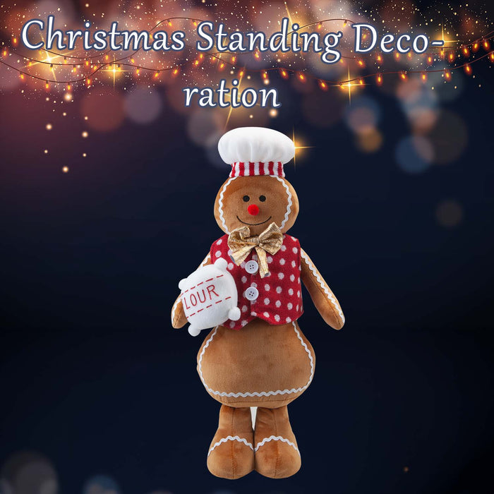 Christmas Gingerbread Man Decoration 48cm x 27cm Red X 1