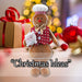 Christmas Gingerbread Man Decoration 48cm x 27cm Red X 1