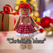 Christmas Gingerbread Woman Decoration 48cm x 27cm Red X 1