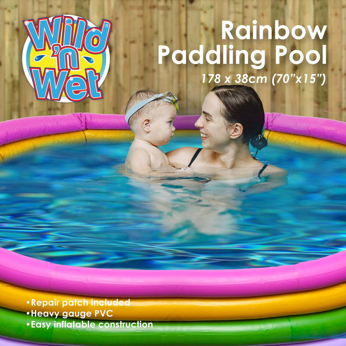 Giant 4 Ring Paddling Pool (1.8m X 35cm)