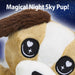 Dog Plush Sky Projector Night Light 9"