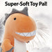 Orange T-Rex 30cm Plush - Oh So Soft Cute Fabric Dinosaur Toy