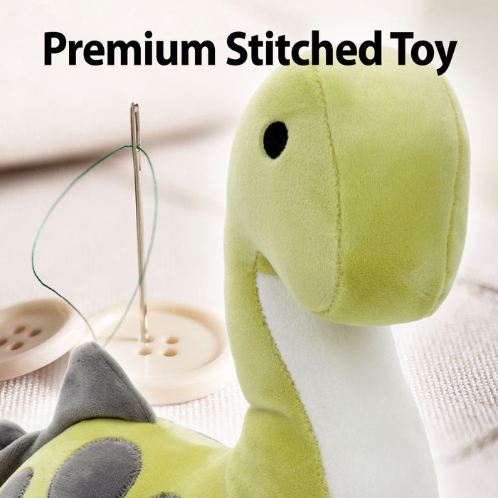 Green Diplodocus 30cm Plush - Oh So Soft Cute Fabric Dinosaur Toy