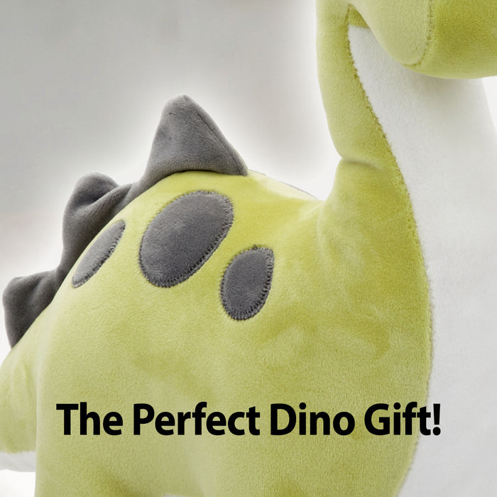 Green Diplodocus 30cm Plush - Oh So Soft Cute Fabric Dinosaur Toy