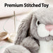 Grey Bunny 20cm Plush Milly Rabbit Lifelike Premium Fluffy Toy