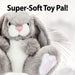 Grey Bunny 20cm Plush Milly Rabbit Lifelike Premium Fluffy Toy