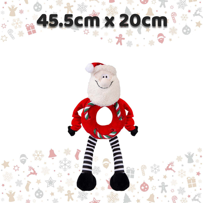 Christmas Santa Pet Toy Gift Idea 45.5cm x 20cm Red X 1