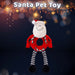 Christmas Santa Pet Toy Gift Idea 45.5cm x 20cm Red X 1