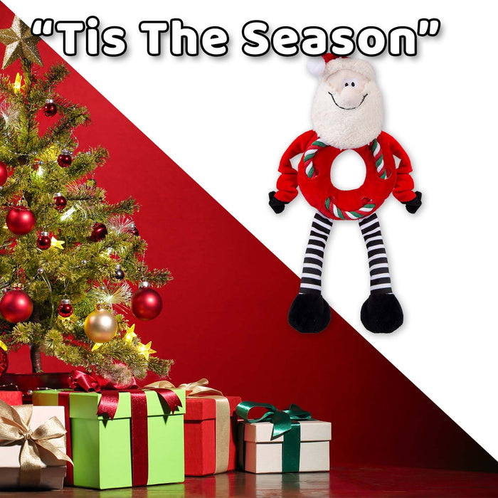 Christmas Santa Pet Toy Gift Idea 45.5cm x 20cm Red X 1