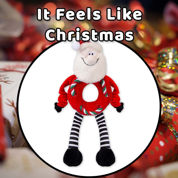 Christmas Santa Pet Toy Gift Idea 45.5cm x 20cm Red X 1