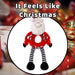Christmas Santa Pet Toy Gift Idea 45.5cm x 20cm Red X 1
