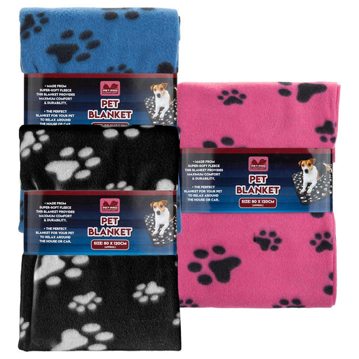 Large Pet Blanket 3 PACK (80 X 120cm)