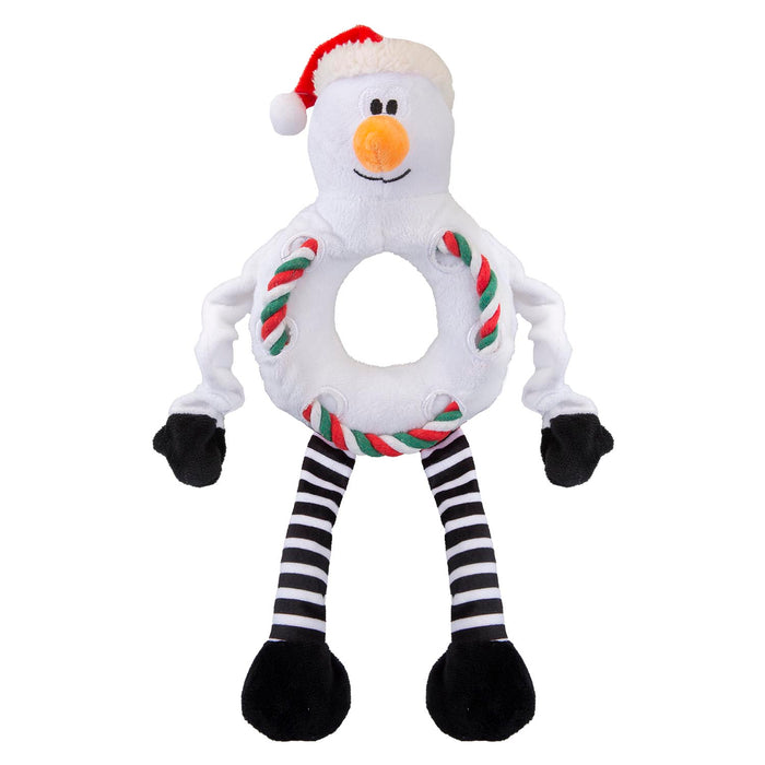 Christmas Snowman Pet Toy Gift Idea 45.5cm x 20cm White X 1
