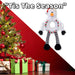 Christmas Snowman Pet Toy Gift Idea 45.5cm x 20cm White X 1