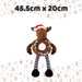 Christmas Reindeer Pet Toy Gift Idea 45.5cm x 20cm Brown X 1
