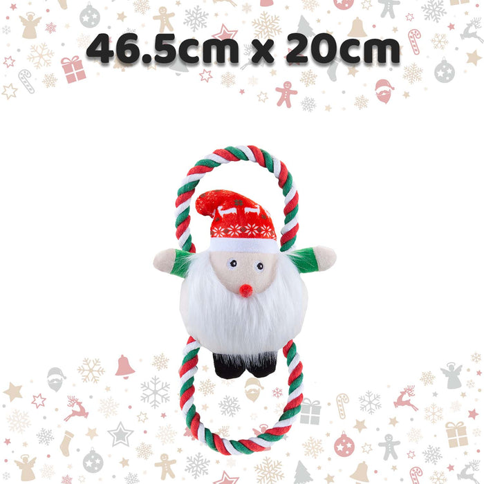 Christmas Santa Pet Toy Gift Idea 46.5cm x 20cm Red X 1