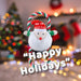Christmas Santa Pet Toy Gift Idea 46.5cm x 20cm Red X 1