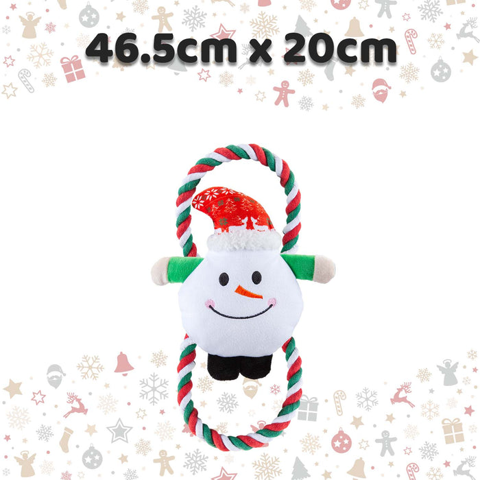 Christmas Snowman Pet Toy Gift Idea 46.5cm x 20cm White X 1
