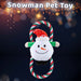 Christmas Snowman Pet Toy Gift Idea 46.5cm x 20cm White X 1