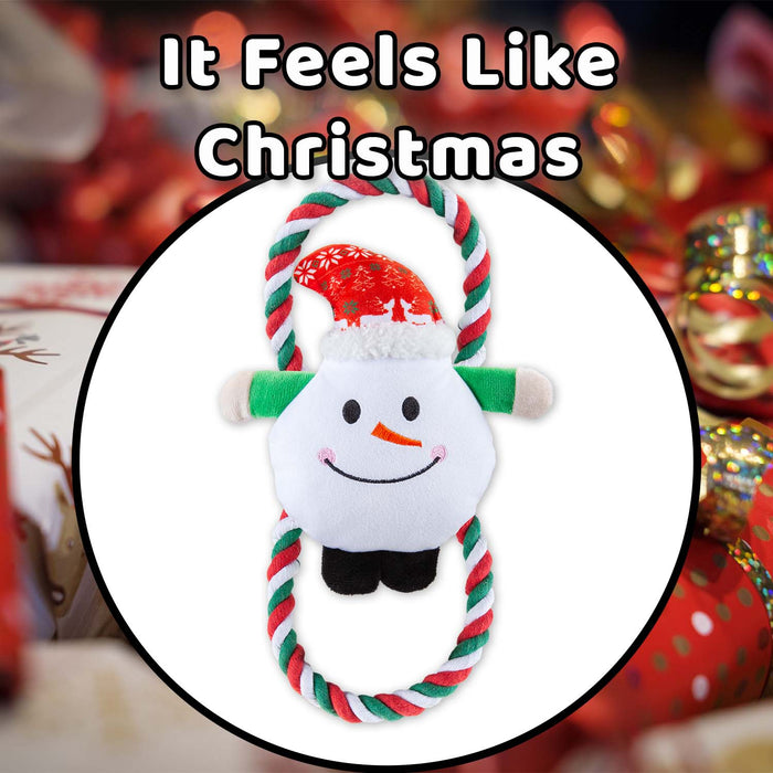 Christmas Snowman Pet Toy Gift Idea 46.5cm x 20cm White X 1