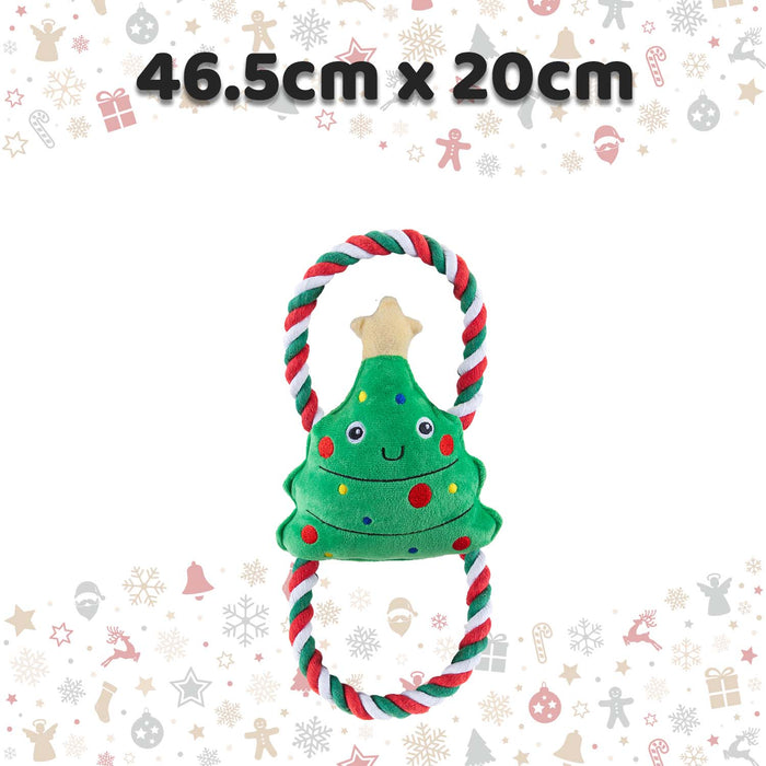 Christmas Tree Pet Toy Gift Idea 46.5cm x 20cm Green X 1