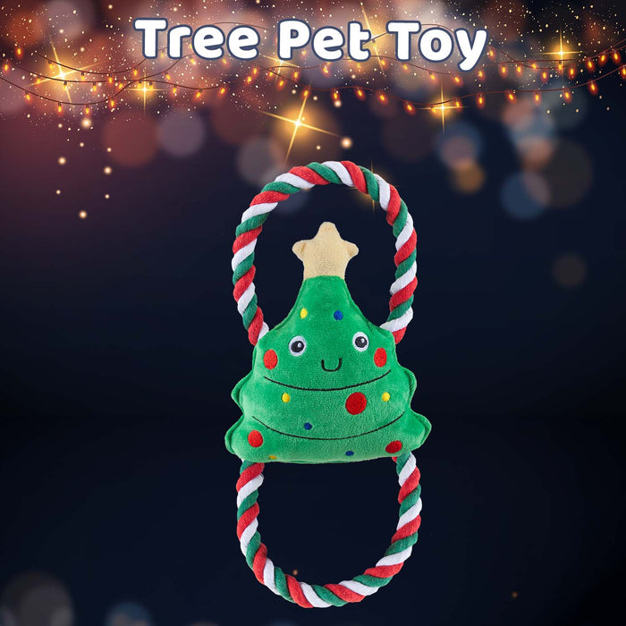 Christmas Tree Pet Toy Gift Idea 46.5cm x 20cm Green X 1