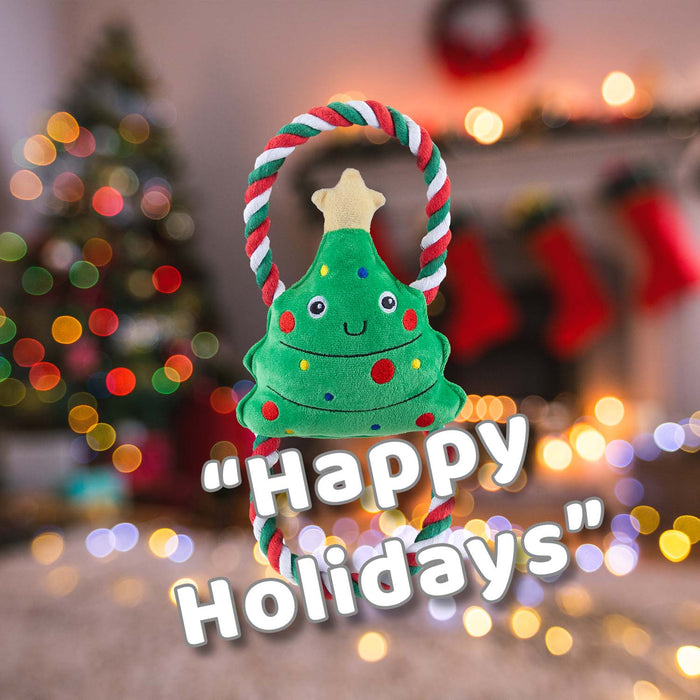Christmas Tree Pet Toy Gift Idea 46.5cm x 20cm Green X 1
