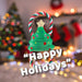 Christmas Tree Pet Toy Gift Idea 46.5cm x 20cm Green X 1