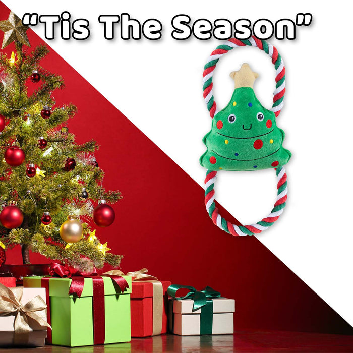 Christmas Tree Pet Toy Gift Idea 46.5cm x 20cm Green X 1