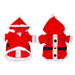 Christmas Medium Dog Santa Suit Pet Clothes Gift Idea Medium Red X 1