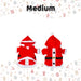 Christmas Medium Dog Santa Suit Pet Clothes Gift Idea Medium Red X 1