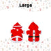 Christmas Large Dog Santa Suit Pet Clothes Gift Idea Large Red X 1