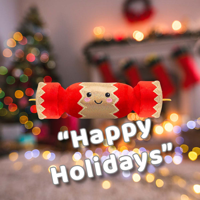 Christmas Cracker Soft Toy Plush Gift Idea 16cm x 12cm Multicolour X 1