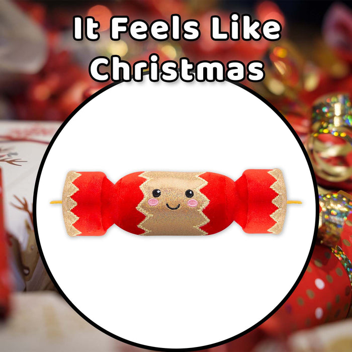Christmas Cracker Soft Toy Plush Gift Idea 16cm x 12cm Multicolour X 1