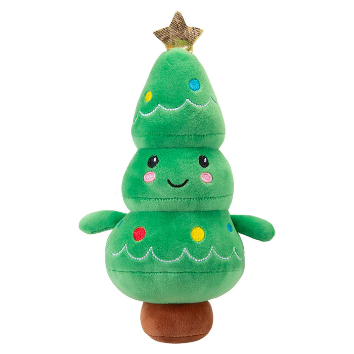 Christmas Tree Soft Toy Plush Gift Idea 16cm x 12cm Multicolour X 1