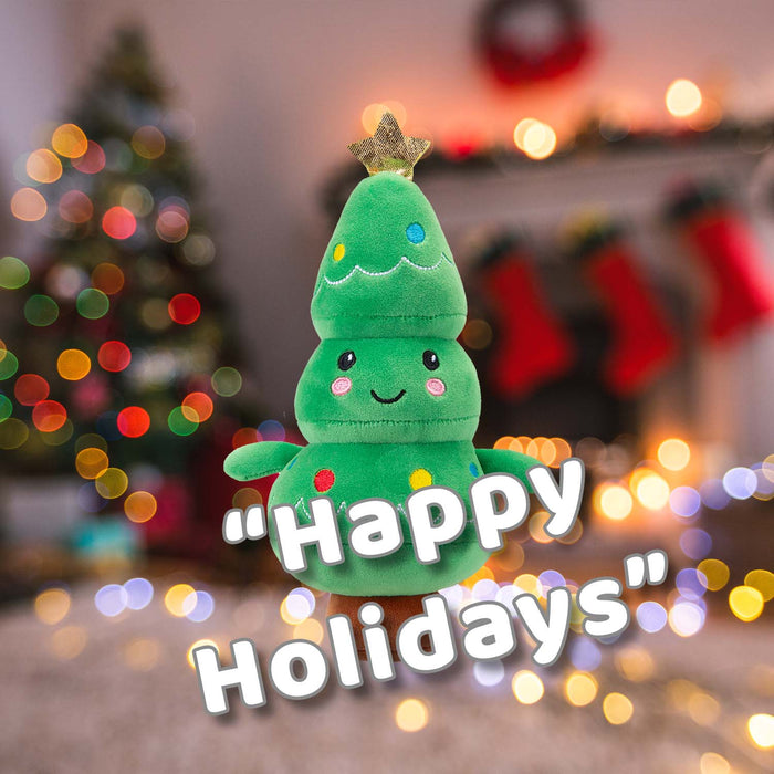 Christmas Tree Soft Toy Plush Gift Idea 16cm x 12cm Multicolour X 1