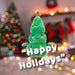 Christmas Tree Soft Toy Plush Gift Idea 16cm x 12cm Multicolour X 1