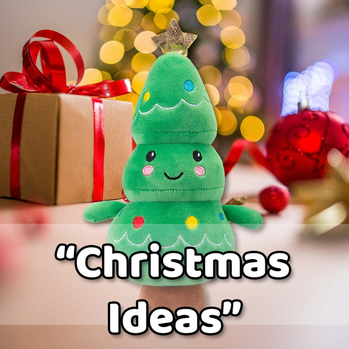 Christmas Tree Soft Toy Plush Gift Idea 16cm x 12cm Multicolour X 1