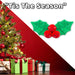 Christmas Holly Soft Toy Plush Gift Idea 16cm x 12cm Multicolour X 1