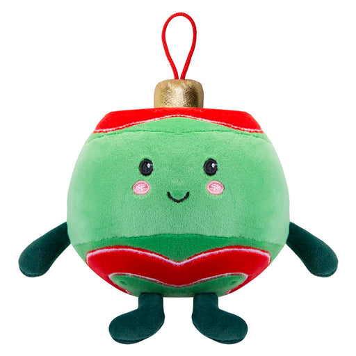 Christmas Green Bauble Soft Toy Plush Gift 16cm x 12cm Multicolour X 1