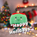 Christmas Green Bauble Soft Toy Plush Gift 16cm x 12cm Multicolour X 1