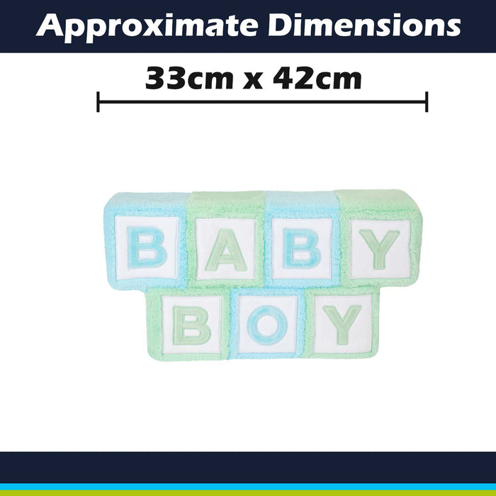 Wall Decoration Plush Baby Boy Plush Gift Idea 33cm x 42cm Blue X 1