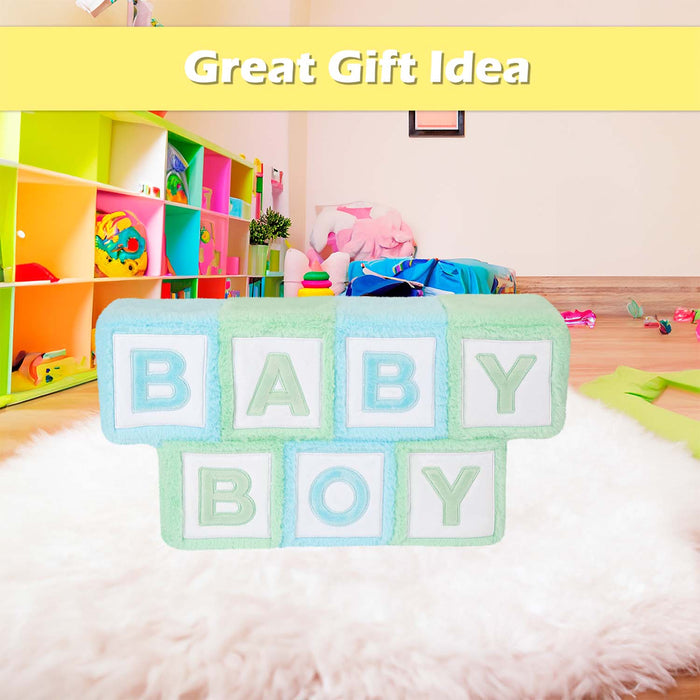 Wall Decoration Plush Baby Boy Plush Gift Idea 33cm x 42cm Blue X 1