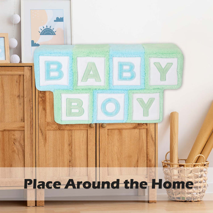 Wall Decoration Plush Baby Boy Plush Gift Idea 33cm x 42cm Blue X 1