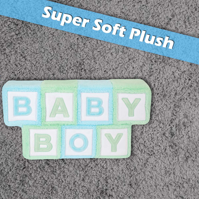 Wall Decoration Plush Baby Boy Plush Gift Idea 33cm x 42cm Blue X 1