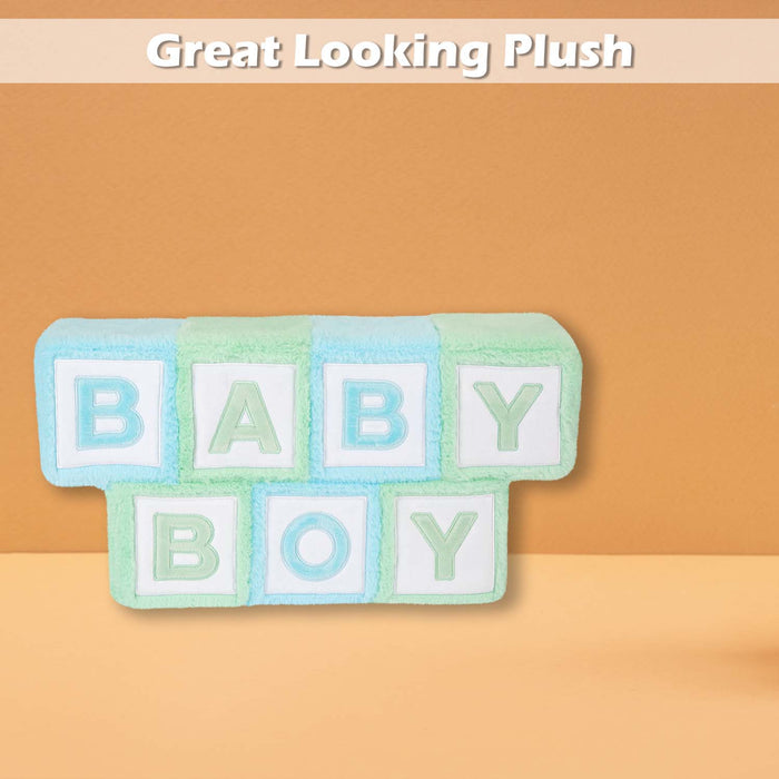 Wall Decoration Plush Baby Boy Plush Gift Idea 33cm x 42cm Blue X 1