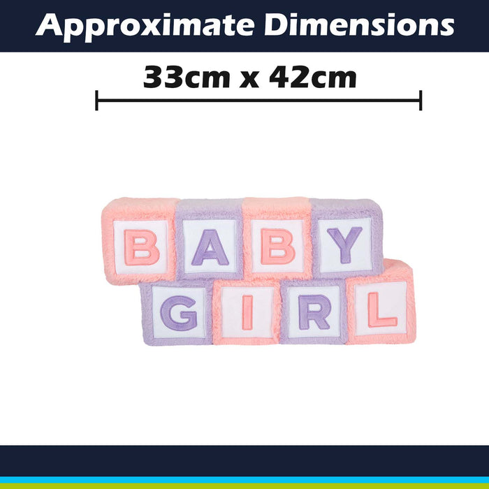 Wall Decoration Plush Baby Girl Plush Gift Idea 33cm x 42cm Pink X 1