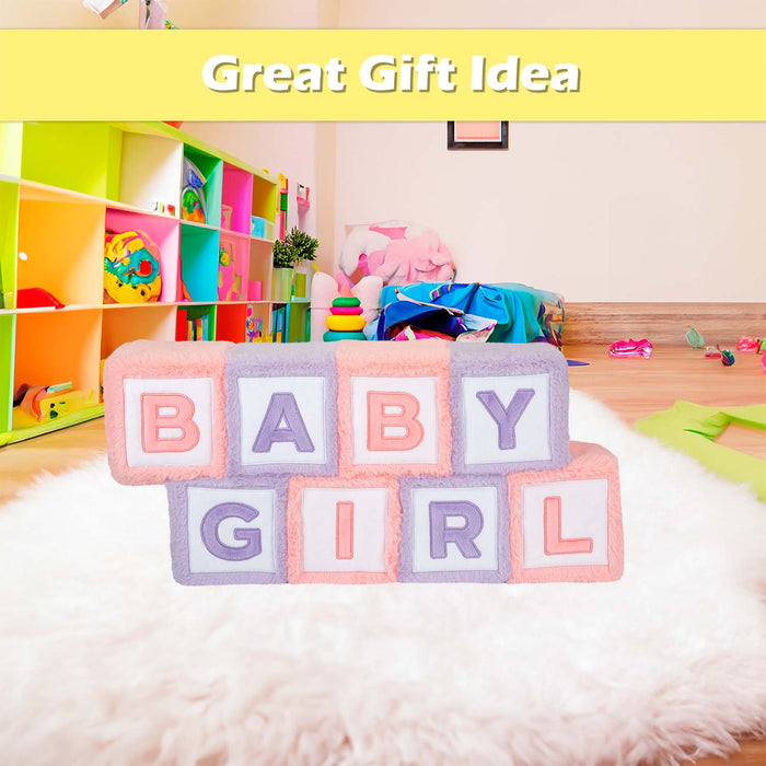 Wall Decoration Plush Baby Girl Plush Gift Idea 33cm x 42cm Pink X 1